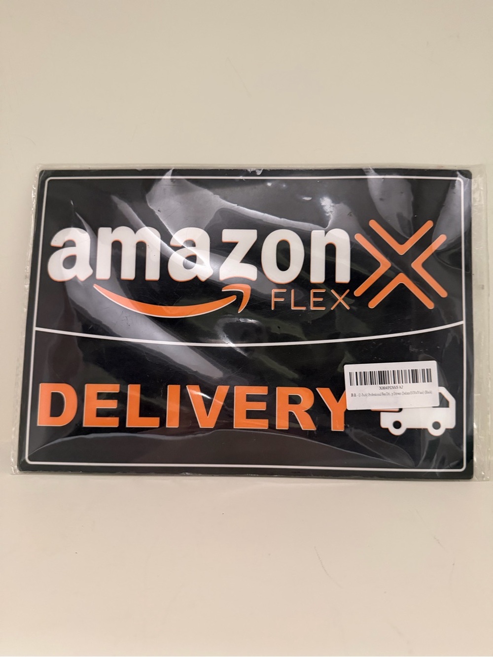 Amazon Flex Sign - Black, Orange, White